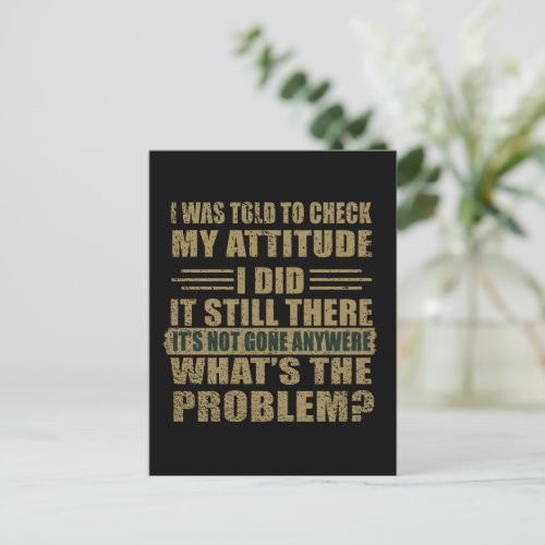 funny sarcastic introverted sayings postcard