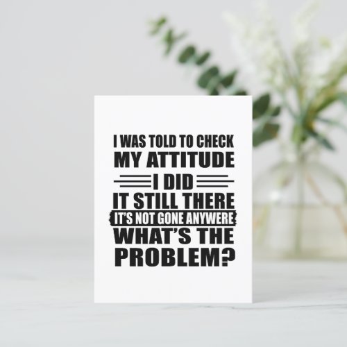 funny sarcastic introverted sayings postcard