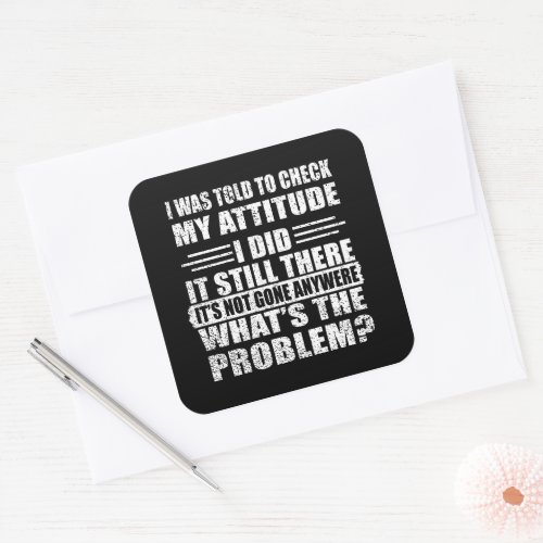 funny sarcastic introverted sayings square sticker