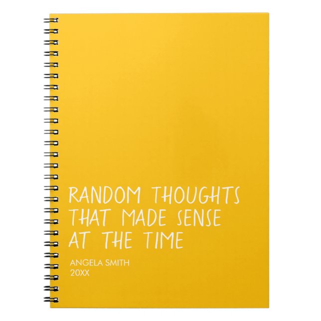 Funny Sarcastic Notebook, Relatable Humor Journal, Notebook (Front)