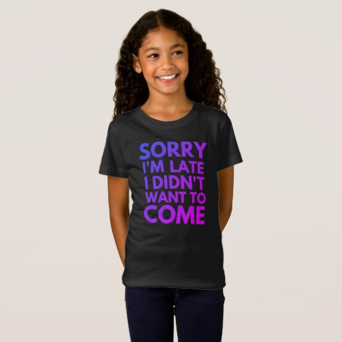Funny_sarcastic purple ombre lettering T_Shirt