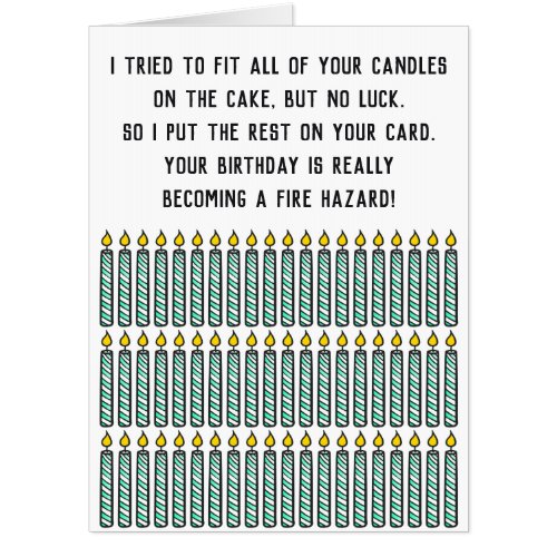 Funny Sarcastic Quote Candles Happy Birthday Card