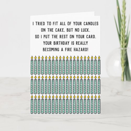 Funny Sarcastic Quote Candles Happy Birthday