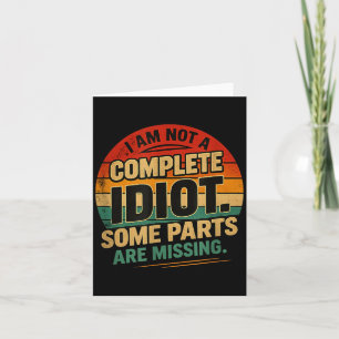 Funny Sarcastic Quote Design 3 Card