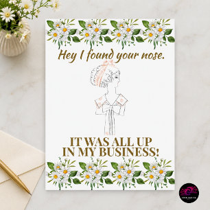 Funny Sarcastic Quote Mind Your Business Postcard