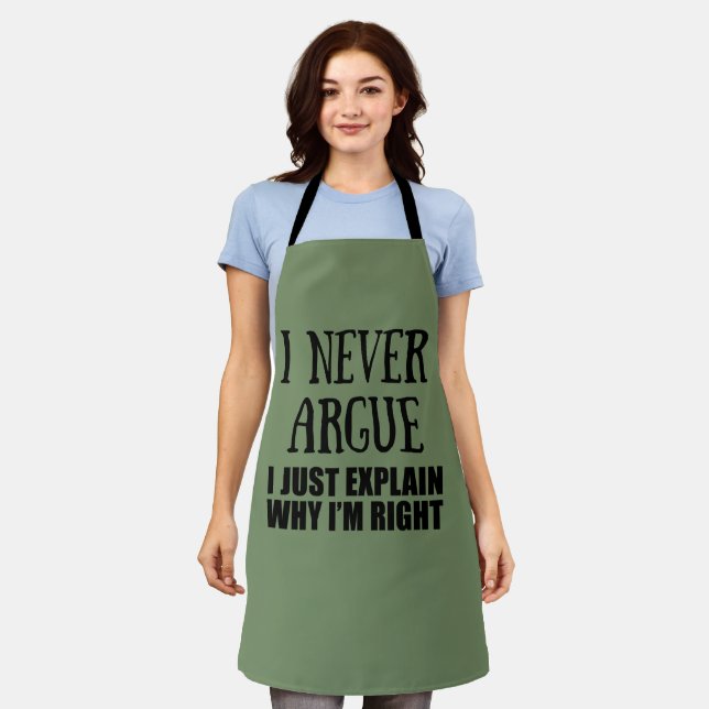 Funny sarcastic quotes adult humor sarcasm apron (Worn)