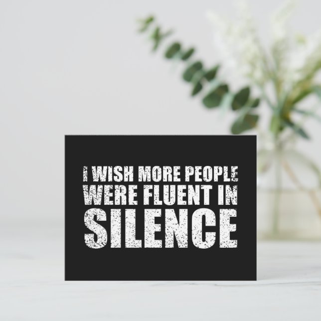 Funny sarcastic quotes adult humor sarcasm holiday postcard (Standing Front)