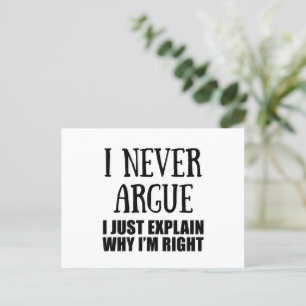 Funny sarcastic quotes adult humor sarcasm holiday postcard