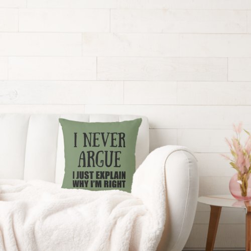 Funny sarcastic quotes adult humor sarcasm throw pillow