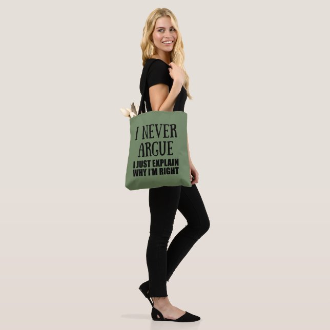 Funny sarcastic quotes adult humor sarcasm tote bag (On Model)