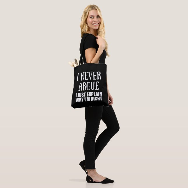 Funny sarcastic quotes adult humor sarcasm tote bag (On Model)