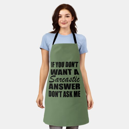 Funny sarcastic quotes humor sarcasm introvert apron