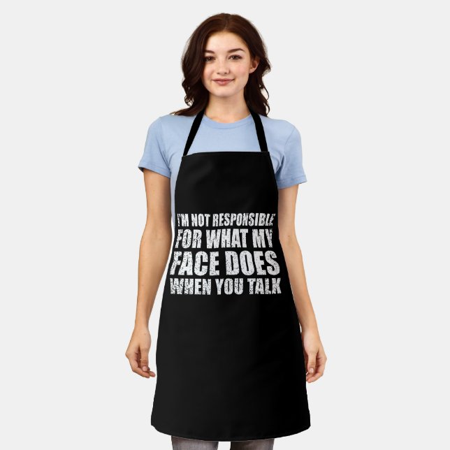 Funny sarcastic quotes humor sarcasm introvert apron (Worn)