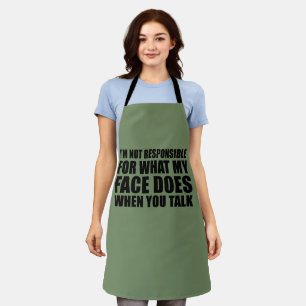 Funny sarcastic quotes humor sarcasm introvert apron