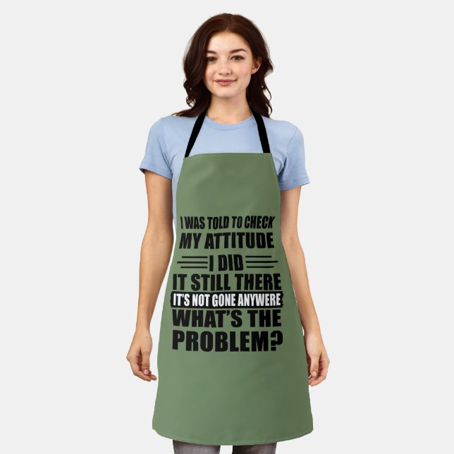 Funny sarcastic quotes humor sarcasm introvert apron (Worn)