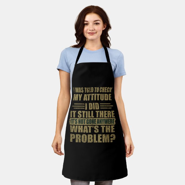 Funny sarcastic quotes humor sarcasm introvert apron (Worn)