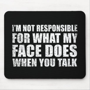 Funny sarcastic quotes humor sarcasm introvert mouse pad
