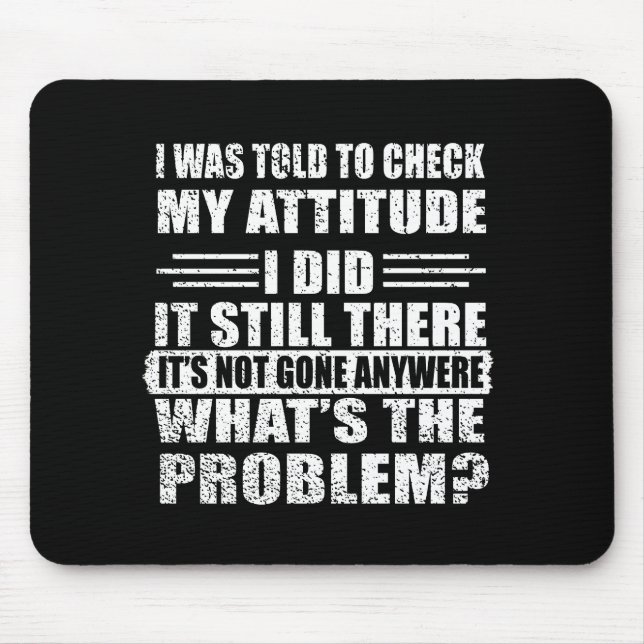 Funny sarcastic quotes humor sarcasm introvert mouse pad (Front)