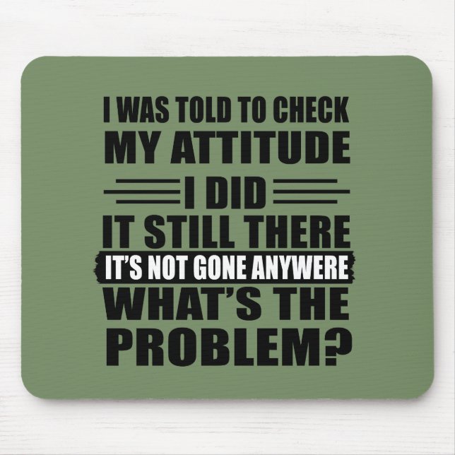 Funny sarcastic quotes humor sarcasm introvert mouse pad (Front)