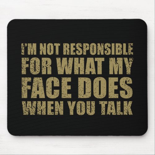 Funny sarcastic quotes humor sarcasm introvert mouse pad