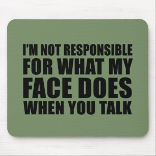 Funny sarcastic quotes humor sarcasm introvert mouse pad