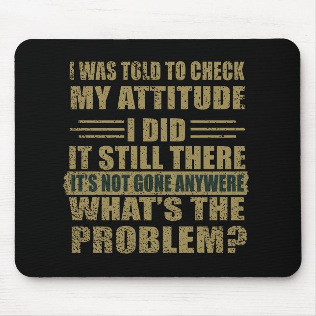 Funny sarcastic quotes humor sarcasm introvert mouse pad (Front)
