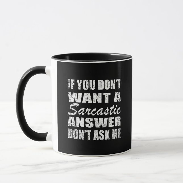 Funny sarcastic quotes humor sarcasm introvert mug (Left)