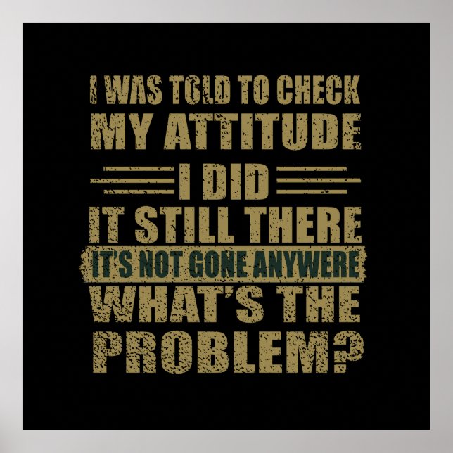Funny sarcastic quotes humor sarcasm introvert poster (Front)