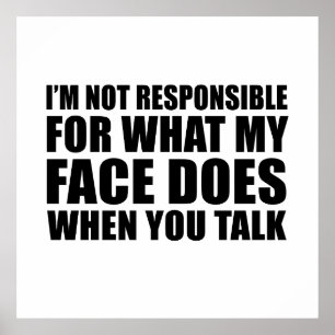 Funny sarcastic quotes humor sarcasm introvert poster