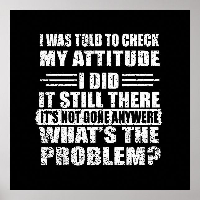 Funny sarcastic quotes humor sarcasm introvert poster (Front)