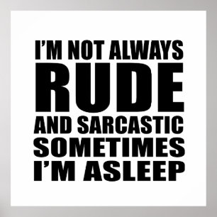 Funny sarcastic quotes humor sarcasm introvert poster