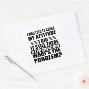 Funny sarcastic quotes humor sarcasm introvert square sticker
