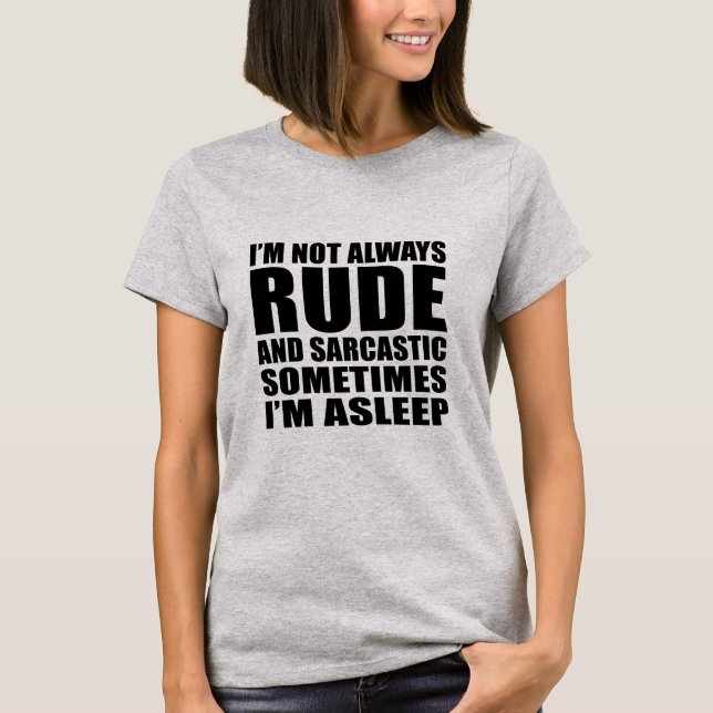 Funny sarcastic quotes humor sarcasm introvert T-Shirt (Front)
