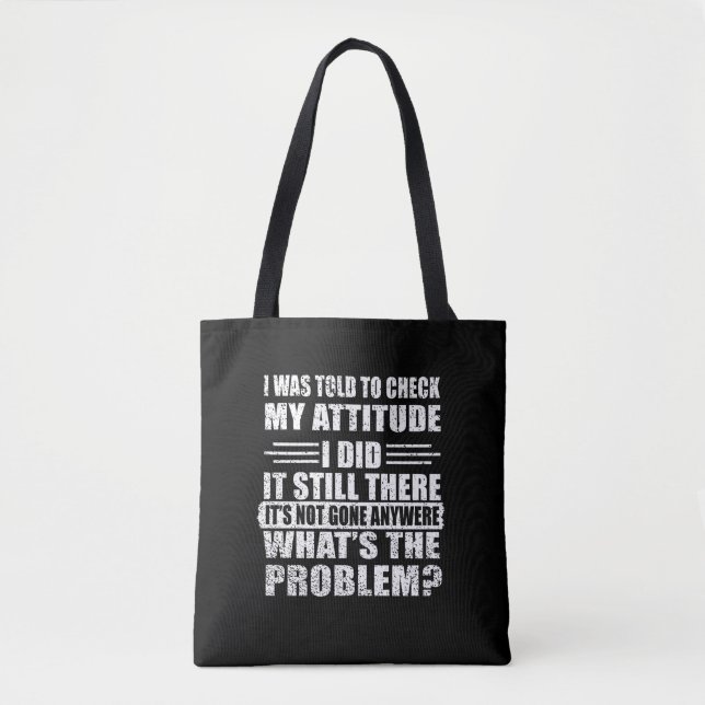 Funny sarcastic quotes humor sarcasm introvert tote bag (Front)