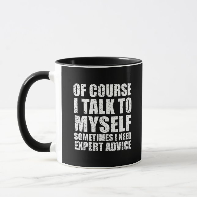Funny sarcastic quotes humor sarcasm mug (Left)