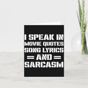 Funny Sarcastic Saying Gifts For Men Women Humor Card