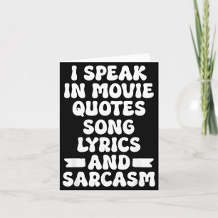 Funny Sarcastic Saying Gifts For Men Women Humor Card