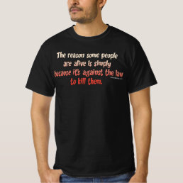 Funny Sarcastic Saying on People Dark T-Shirt