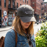 Funny Sarcastic Saying Sassy Cheeky Humor Lazy Embroidered Baseball Cap<br><div class="desc">This distressed hat features white embroidered text with a sarcastic take on winging it through life. With a worn-in look and a sense of humor,  it’s perfect for the perpetually unbothered,  overwhelmed,  or just vibing. Great for casual outfits,  lazy weekends,  or gifting to friends who live in organized chaos.</div>