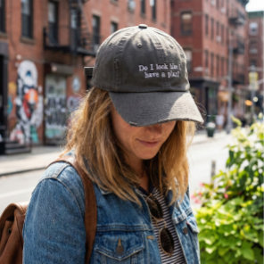 Funny Sarcastic Saying Sassy Cheeky Humor Lazy Embroidered Baseball Cap