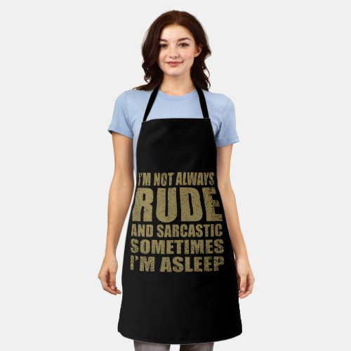 funny sarcastic sayings apron