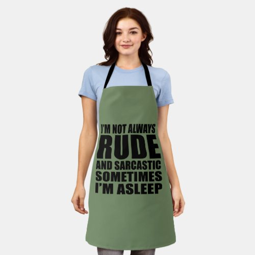 funny sarcastic sayings apron