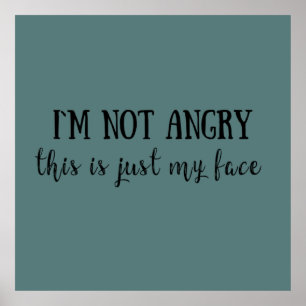 Funny sarcastic sayings black font poster