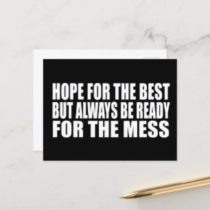 Funny sarcastic sayings famous quotes holiday postcard