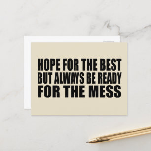 Funny sarcastic sayings famous quotes holiday postcard