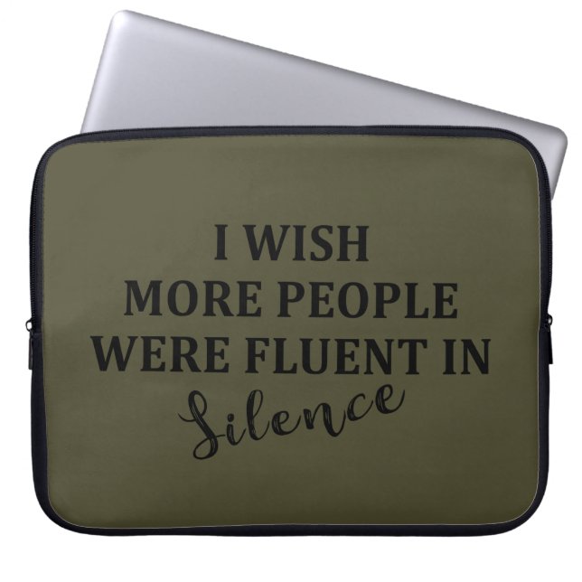 Funny sarcastic sayings famous quotes laptop sleeve (Front)