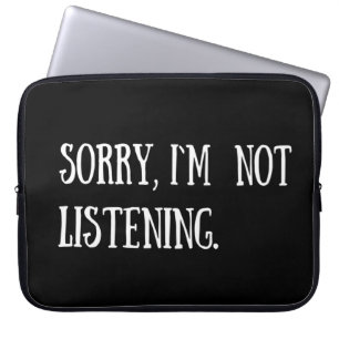 Funny sarcastic sayings famous quotes laptop sleeve