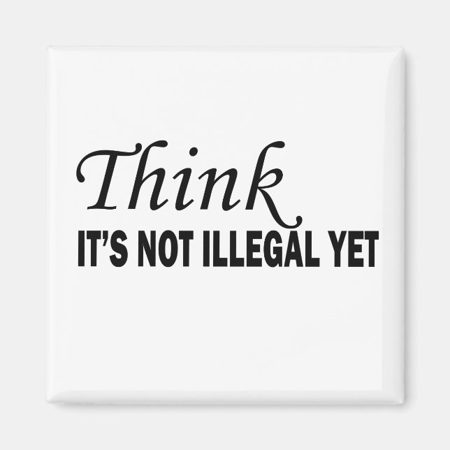 Funny sarcastic sayings famous quotes magnet (Front)