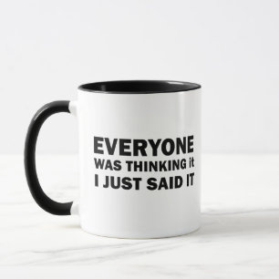 Funny sarcastic sayings famous quotes mug