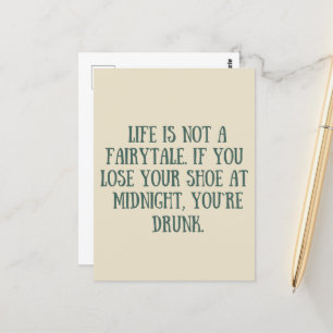 Funny sarcastic sayings famous quotes postcard